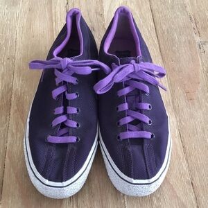K-Swiss Purple Lace Up Low Top Fabric Shoe Sneakers M8.5 W10